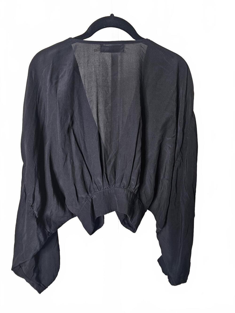 DO+BE Black Lightweight Polyester Cardigan Size S